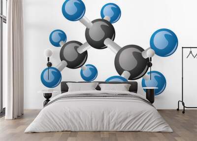 propane molecule Wall mural