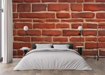 Vintage brick wall. AI generated illustration Wall mural