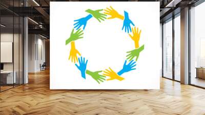 teamwork or unity concept design vector Wall mural