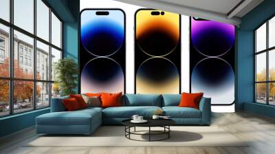 Phone mockup smartphone vector illustration Wall mural