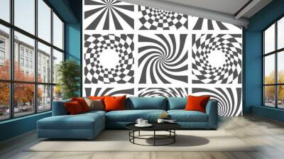 Vector Spiral and Swirl Collection Wall mural