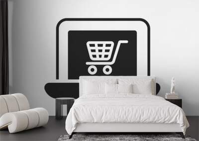 online shopping icon Wall mural