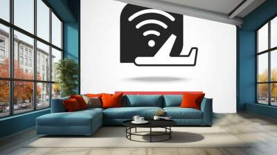 wireless icon Wall mural