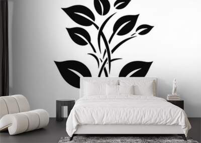 Plant Silhouette  Wall mural