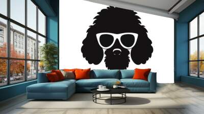 poodle Silhouette  Wall mural