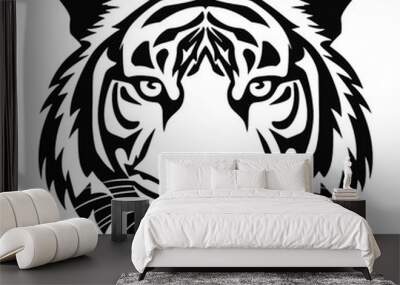 tiger head vector Wall mural