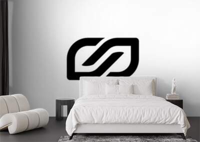 Connection or Infinity logo / icon design Wall mural