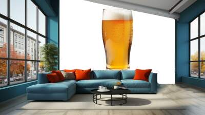 beer isolated on transparent png background Wall mural