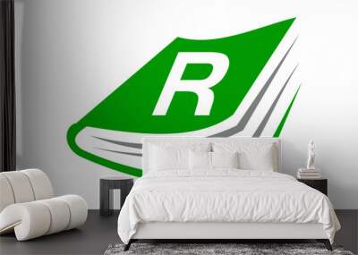 Book Initial R Wall mural