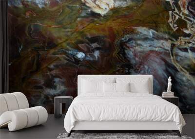 Abstract illustration of close up of marble stone texture background Wall mural