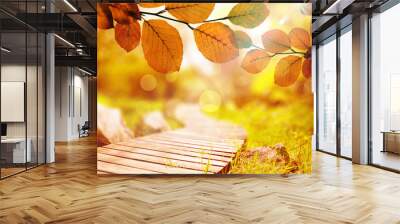 Autumn scene Wall mural