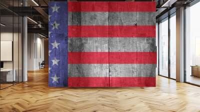 Composite image of usa national flag Wall mural