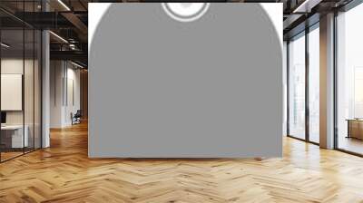 Digital png illustration of blank label on transparent background Wall mural