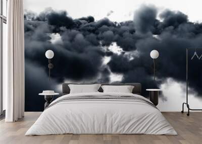 Image of dark grey ominous storm clouds Wall mural