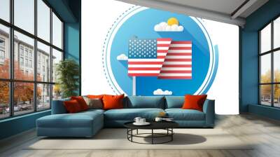 Independence day graphic Wall mural