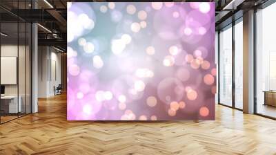 Light glowing dots on purple Wall mural