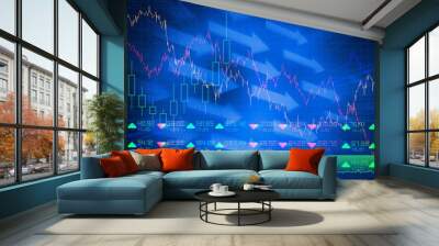 Stocks and shares Wall mural