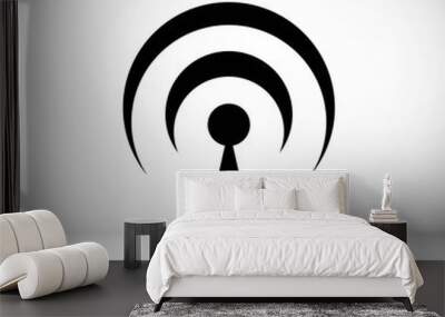 wifi icon stock vector illustration flat design Wall mural