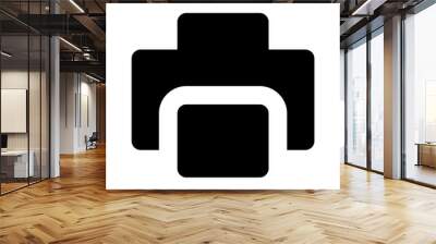 print printer solid ui icon Wall mural