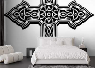 Ornate Cross Vector Wall mural