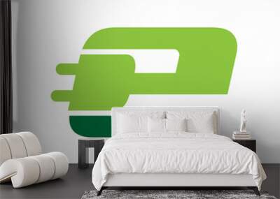 e electric logo Wall mural