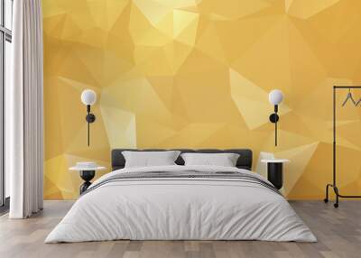 Gold Vector Background Triangular  Wall mural