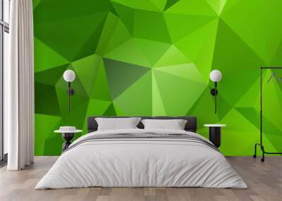 Green Triangular Triangle Abstract Background Wall mural