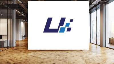 li digital letter logo Wall mural