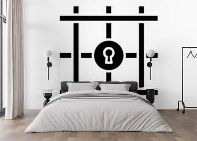 Imprisonment icon in vector. logotype Wall mural