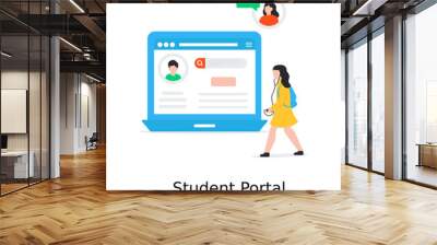 Student Portal Wall mural