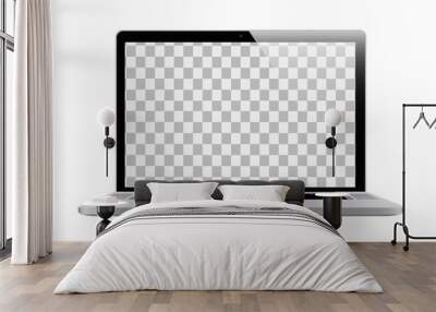 Laptop in a realistic style Wall mural