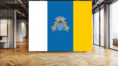 Flag of Canary Islands Wall mural