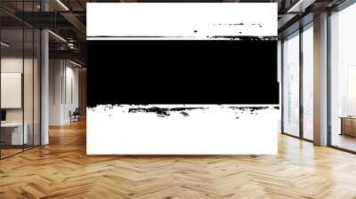 Black Shape Grunge Banner Wall mural