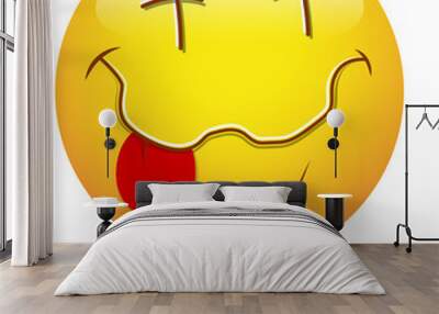 Smiley Vector Illustration - Imagining Wall mural