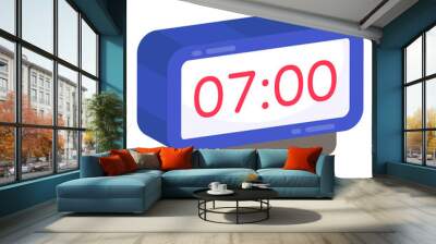 Editable design icon of digital clock

 Wall mural