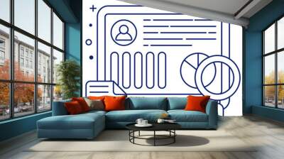 Modem design icon of online data analysis 

 Wall mural