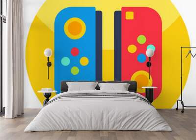 Modern design icon of gamepad Wall mural