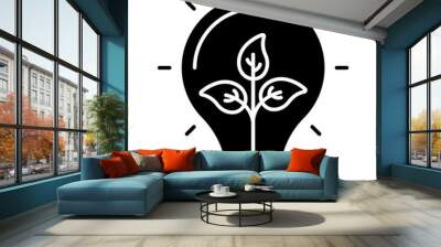 Perfect design icon of eco idea Wall mural