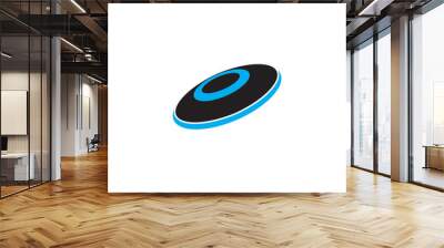 frisbee logo icon Wall mural