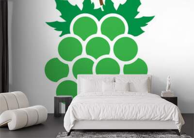 grape icon Wall mural