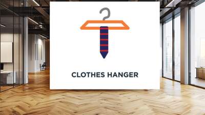 clothes hanger icon. fashion object, store clothes concept symbo Wall mural