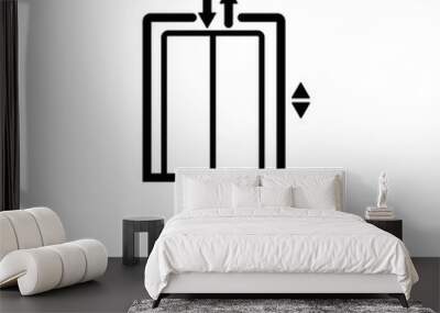 lift icon. lift concept symbol design, vector illustration Wall mural