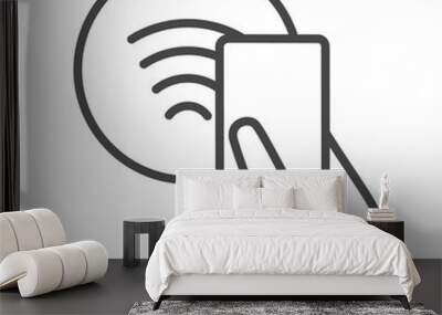 Nfc contactless payments sign Wall mural