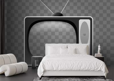 Old television icon Wall mural