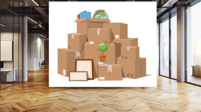 move service box full vector illustration Wall mural