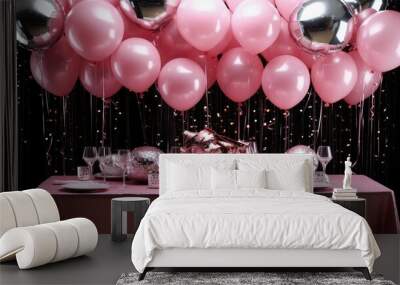 celebration pink holiday Wall mural