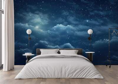 celestial sky stars background illustration astronomy galaxy, universe constellations, stargazing cosmic celestial sky stars background Wall mural