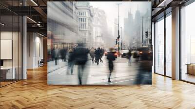 city grey blurred background Wall mural