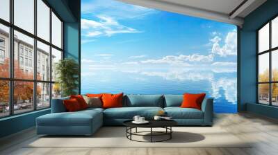 clear blue sunny sky Wall mural