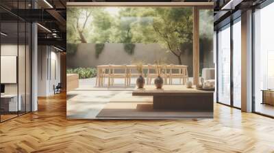 garden blurred window home interior Wall mural